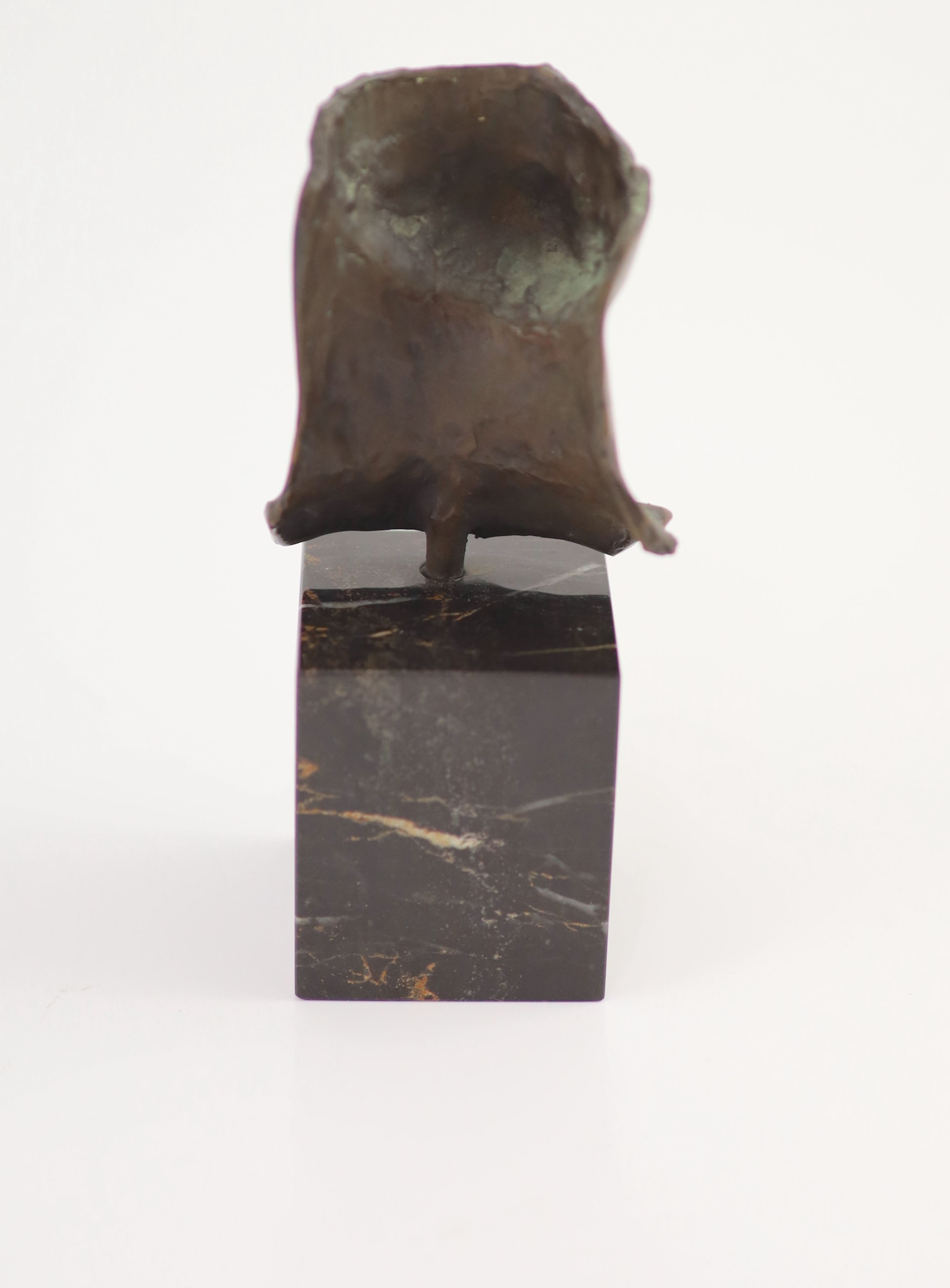 Igor Mitoraj (1944-2014), bronze patinated sculpture, Half study of a man's face H 14.5cm.